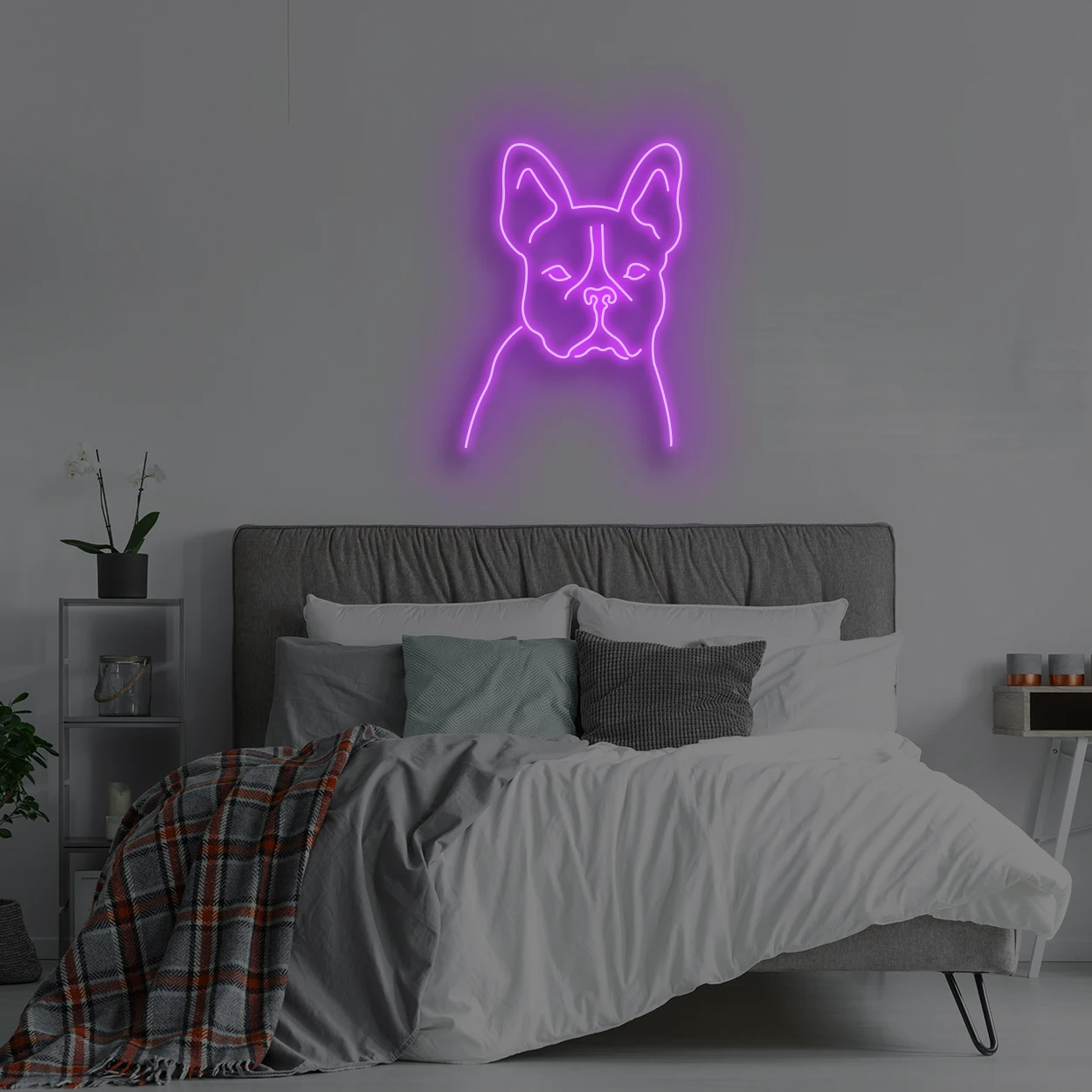 

Drop Shipping dog neon sign 3d acrylic sign led custom DIY LED Custom Neon Light for kid's bedroom neon sign