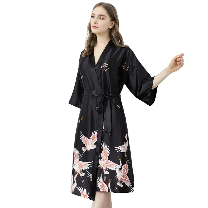 

Kingcason Best Selling 100% Silk Customized Satin Pajama Set Women For Bath Room, Purple,coffee,light gray,plnk,navy