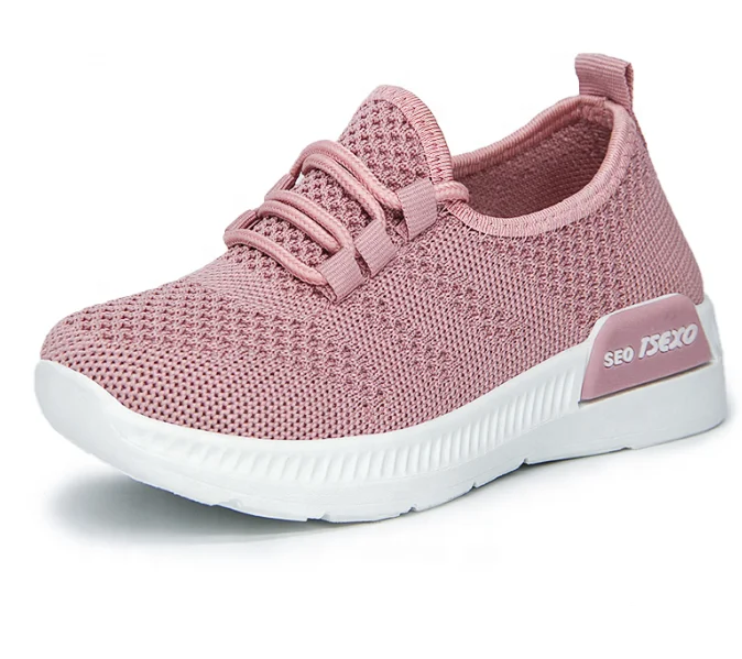 

Girls' breathable fashion casual sports flats ladies sneakers running shoes for kids children Casual shoes, Black, pink,gray, white