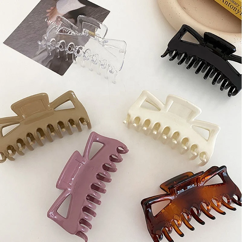 

Classical hair accessories about big size 14.5 cm plastic hair claws ins style claw clips for women