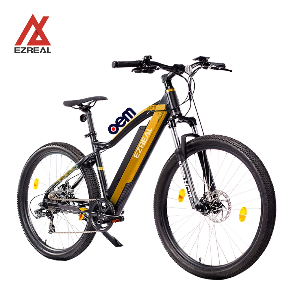 

EZREAL ready to ship two wheel 24 speed rear drive electric mountian bicycle 27.5 inch for men