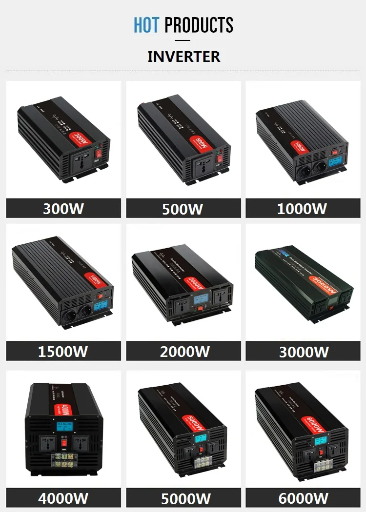 Tp Inverter Yika Oem Tp-2000w High Frequency Inverters 12v 24v 48v Dc To Ac 110v ...