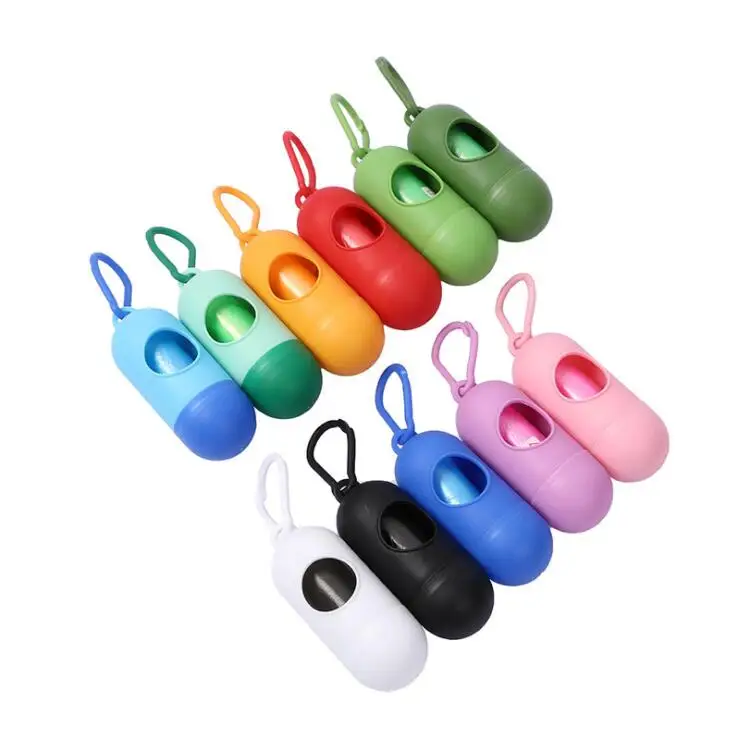 

Many vivid colors cheap outdoor travel PP plastic poop pet dog poo bag holder carrier dispenser