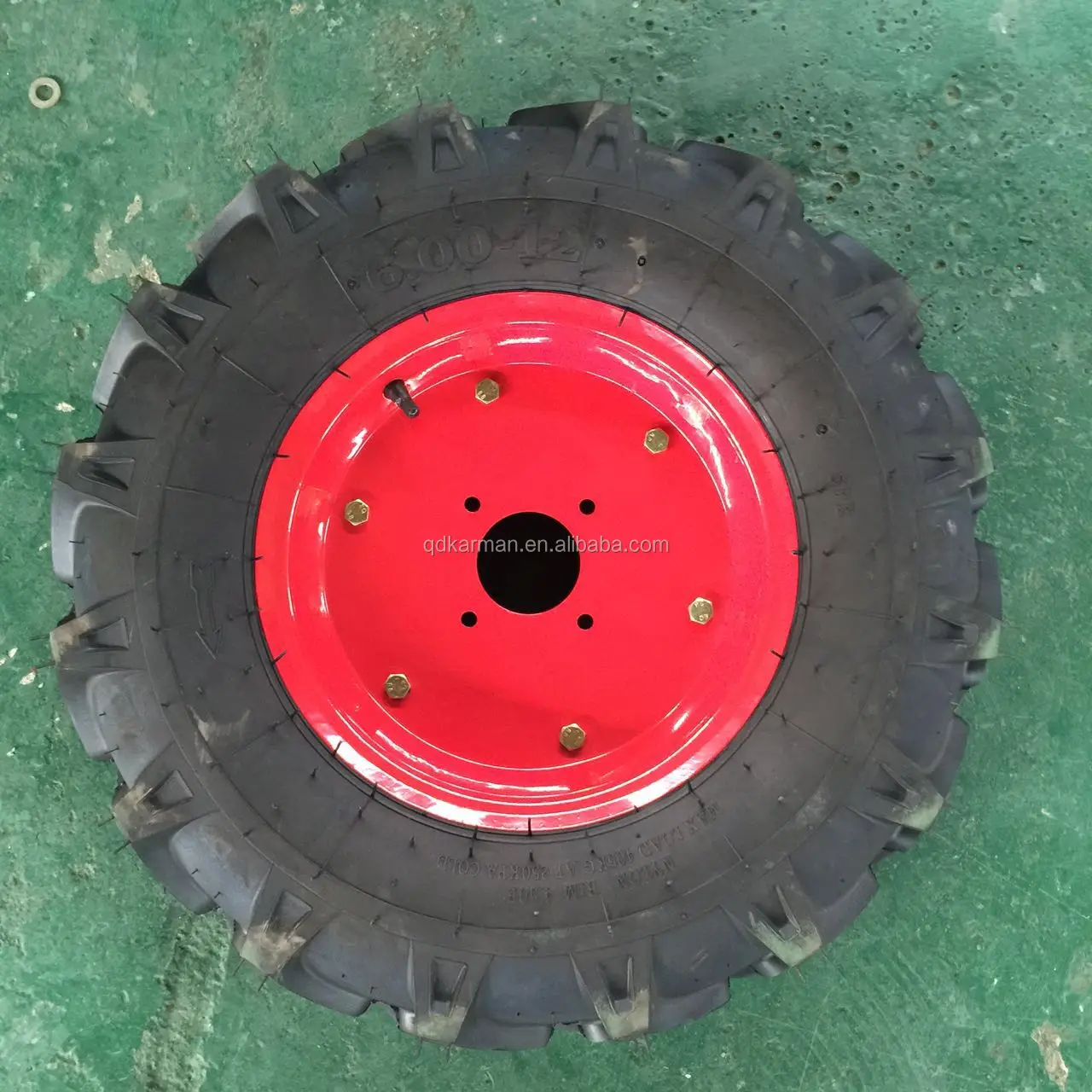 6.0012,6.00x12,60012 Herringbone Pattern Pneumatic Rubber Wheel