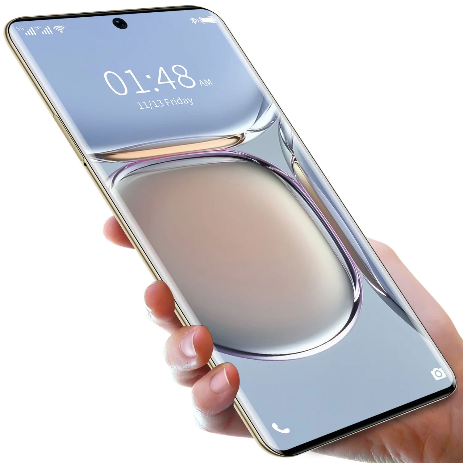 

New P50 Pro 7.3 inch Iris Fingerprint Unlocked mobile phones Quad Core MTK6580 Android 9.0 4G Phone 16GB RAM 512GB ROM