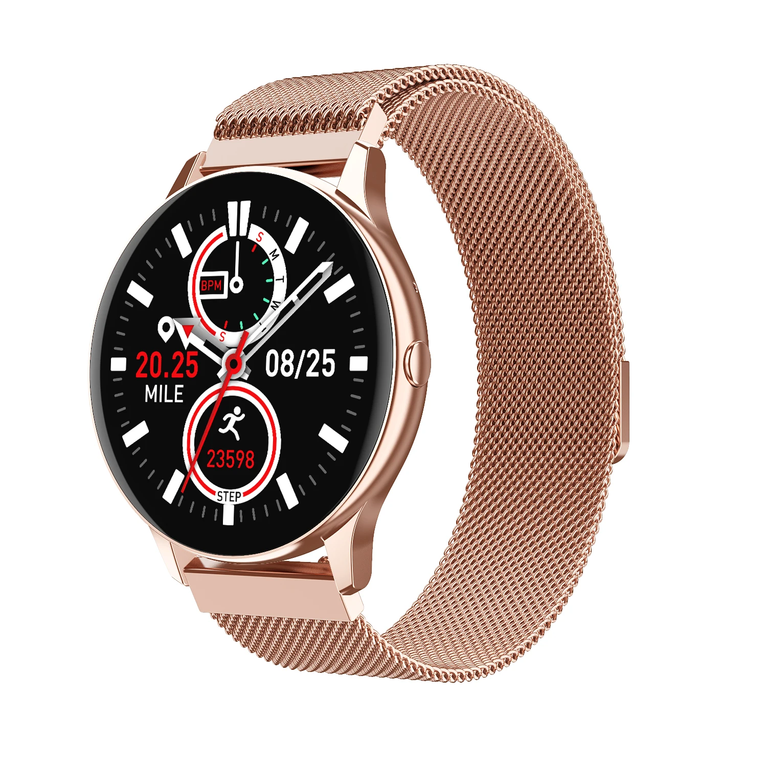 

1.28 Inch Round Full Touch Screen U18 BT Call Music Smart Watch Reloj Intelligent Smartwatch for Men Women, Black, pink, silver