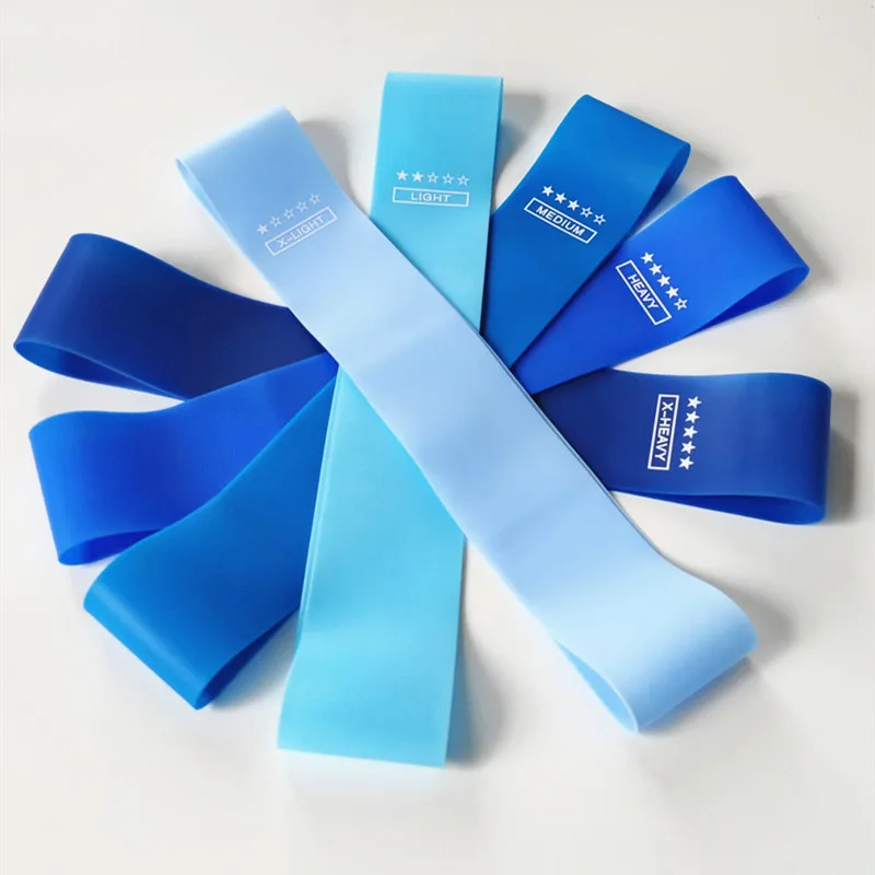 

Wholesale 5 Pcs/Set Hip Silicone Resistant Loop Band sets Hip Circle Fitness Rubber Bands Resistant, Black/red/yellow/blue/green