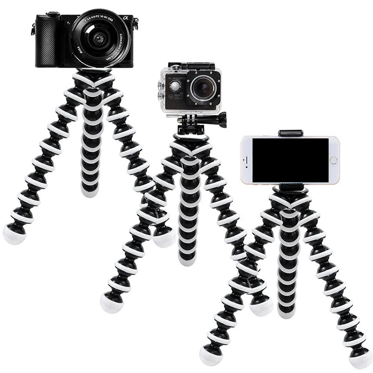 

Portable Octopus Tripod strong Flexible tripod stand with Universal 1/4 Screw for Smartphone Camera