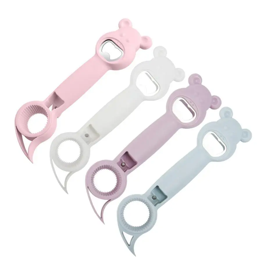

Creative 4 In 1 Multi-purpose Beverage Bottle Opener Multifunctional Can Opener Artifact Kitchen Tool Corkscrew Sacacorchos