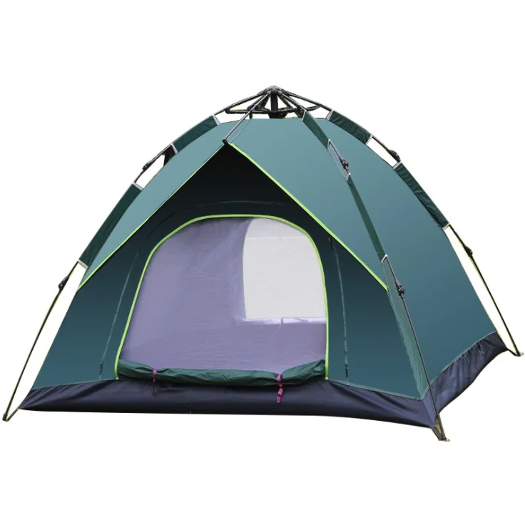 

4-season outdoor camping tent portable automatic quick-opening double-layer camping tent outdoor tent can accommodate 3-4 people