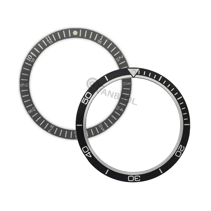 JGPH JGPI Flat Aluminum 38mm  Watch Bezel Insert Fits SKX007 SKX009 SKX171 SRPD Watch Case With Sticker Sheet Ring Accessories