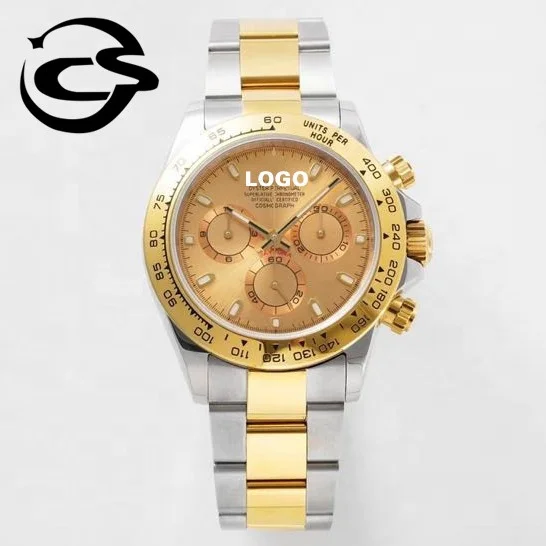 

Luxury Diver mechanical watch Luminous 904L steel ETA 7750 movement thickness 116503 Two-tone gold Rollexables brand watch