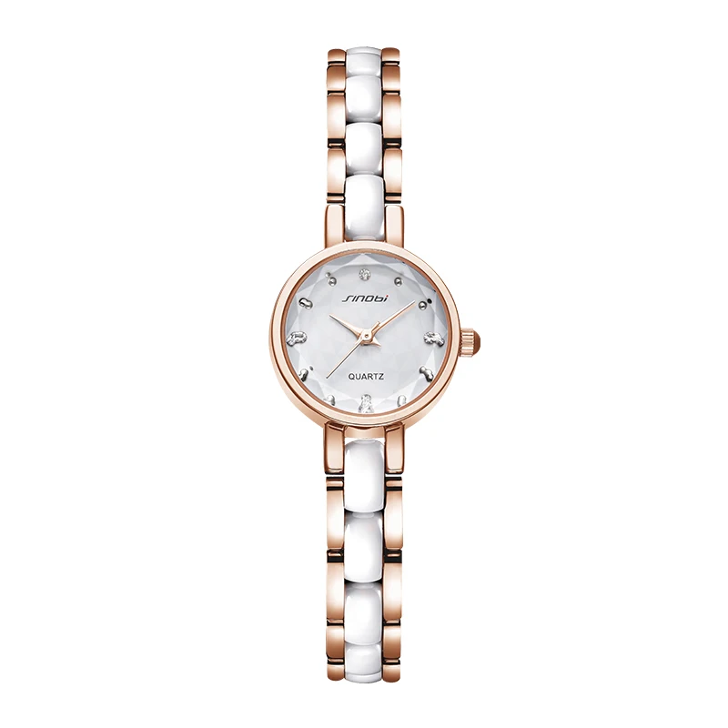 

SINOBI 9836 Ladies Clock Luxury Golden Women Watches Fashion Diamond Female Quartz Wristwatches Relogio Feminino Zegarek Damski
