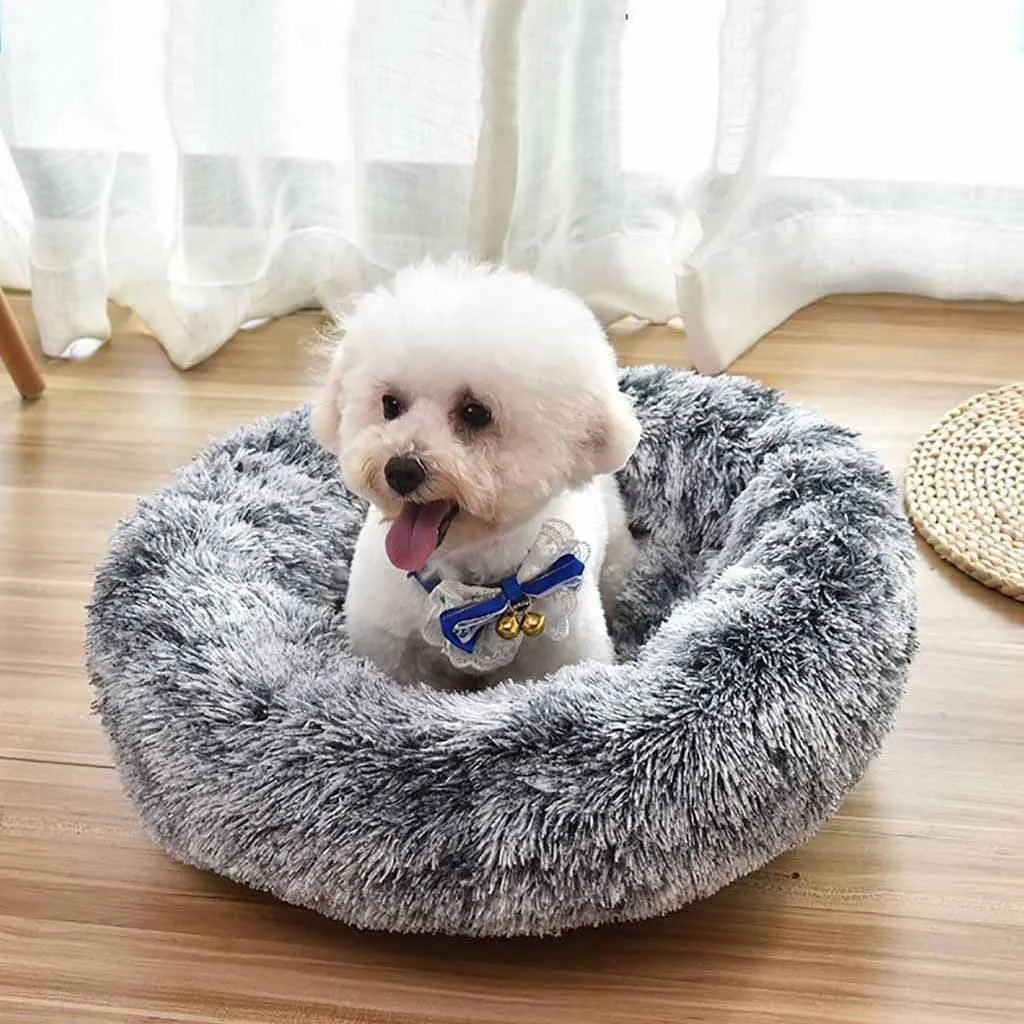 

Pet Dog Bed Cashmere Warming Hot Dog Bed House Soft Dog Lounger Nest Pet Baskets Fall Winter Pet Bed