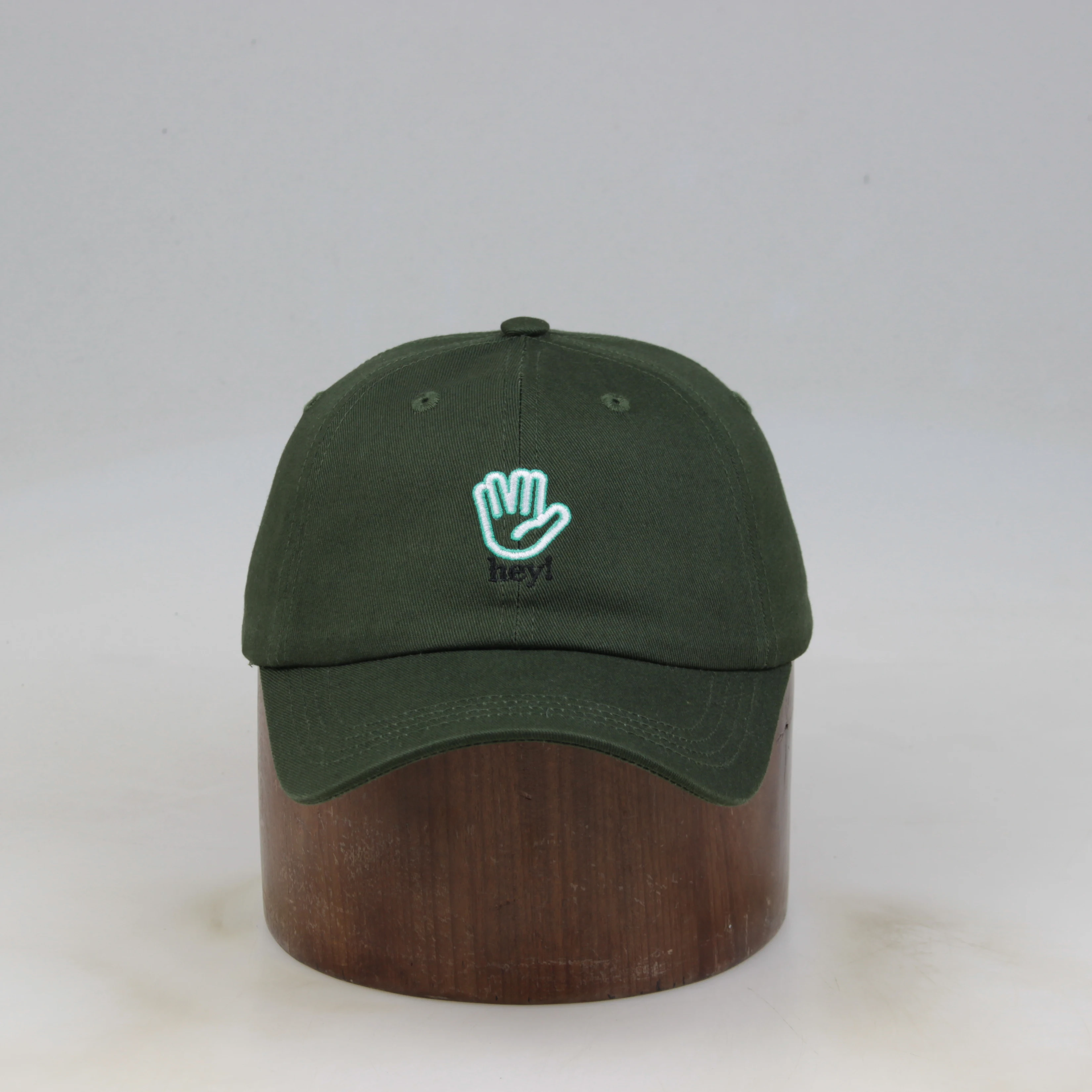

High Quality Embroidery Dad Baseball Cap Hat 5-Panel Men Adult Sport Cap Stock Wholesale Fashion Plain Gift, Green