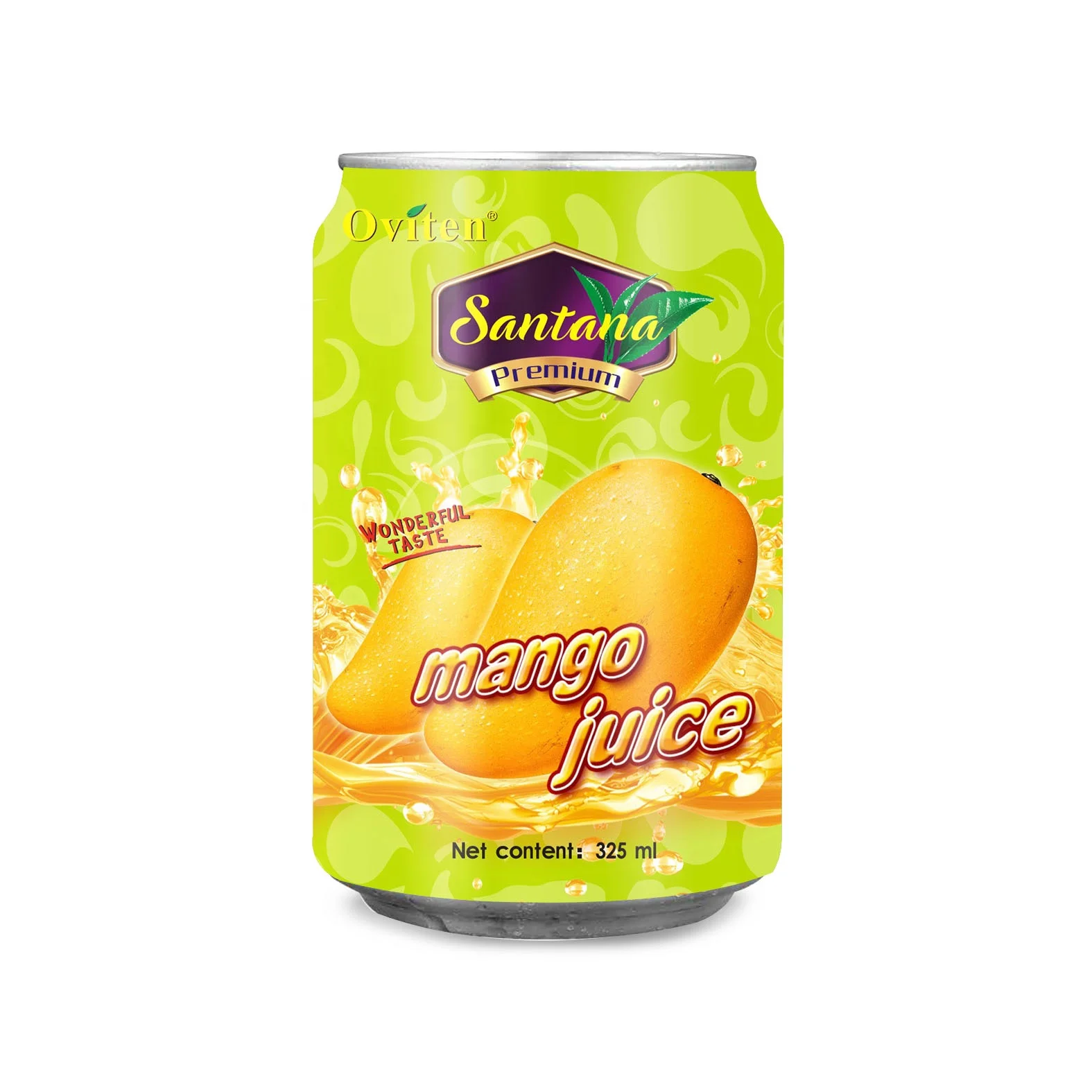 oviten 新鲜芒果味果汁 oem 24 * 325毫升果汁饮料