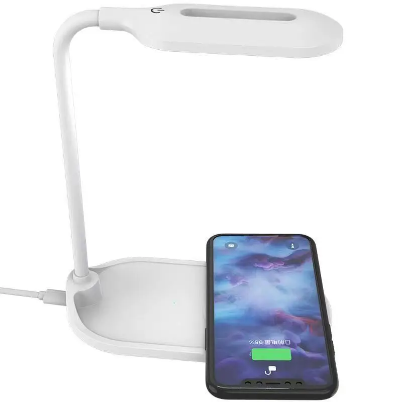 

Amazon best seller Cheaper Wireless Charger LED Lamp Flexible Lamp-post Universal Night Lamp Mobile Cellphone Charging Chargers, White blue