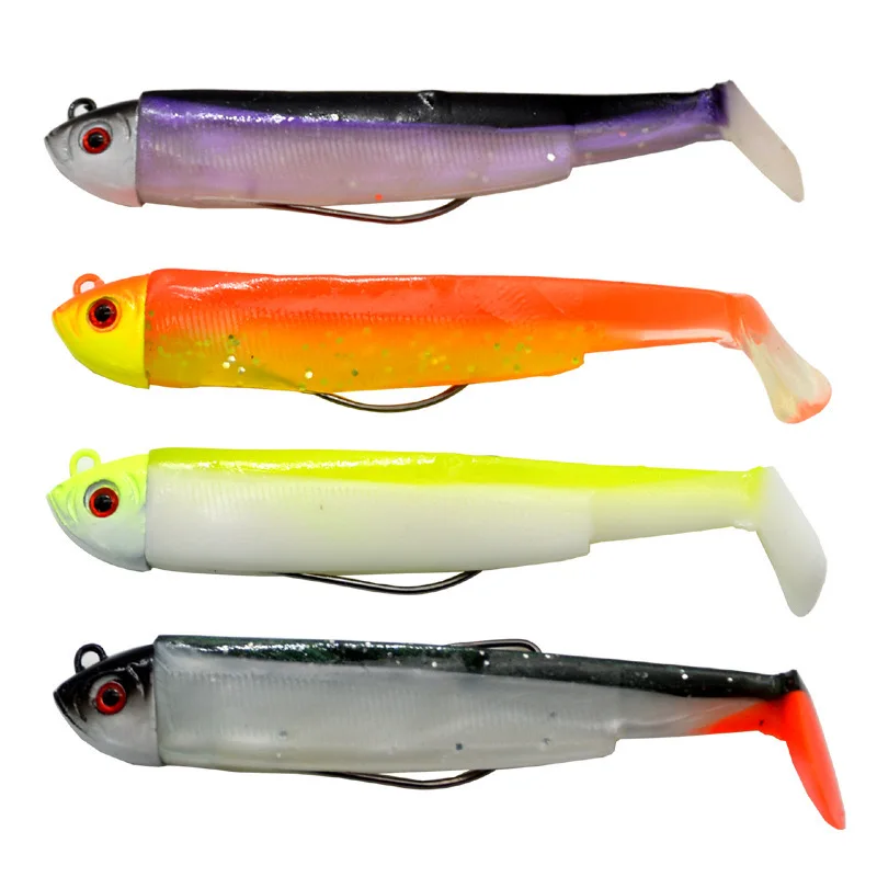 

Jig Head Soft Shad Bait Pike Seabass Lure Soft Fishing Lure