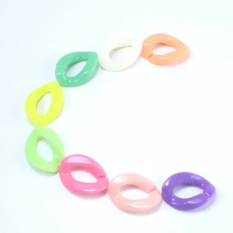 

1000pcs Pretty Hot Selling Colorful Jewelry Loose Bead Oval Swirl Style Fashion Popular for Keychain Jewelry Making Beaded Chain