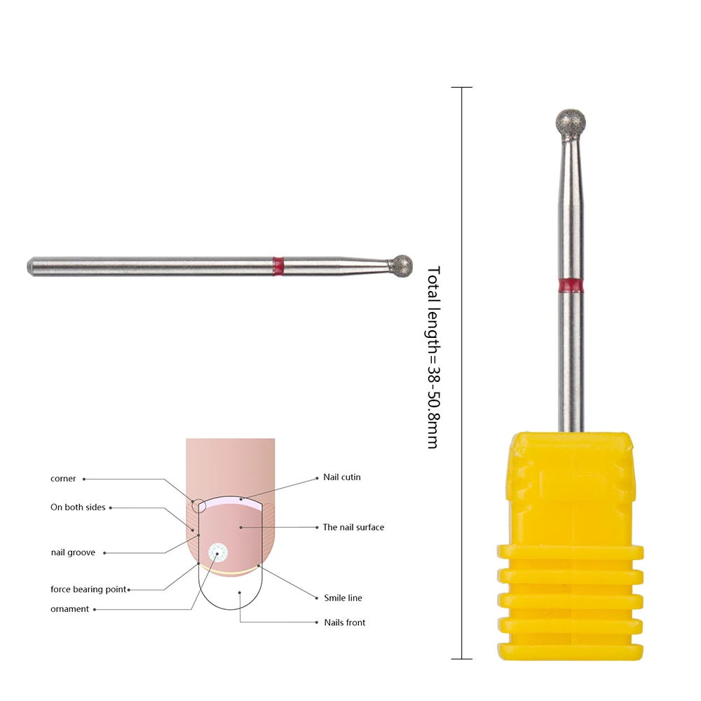 

Hotsale Professional 3/32''' Type b Diamond Nail Drill Bits Cuticle Drill Bits Rotary Burs