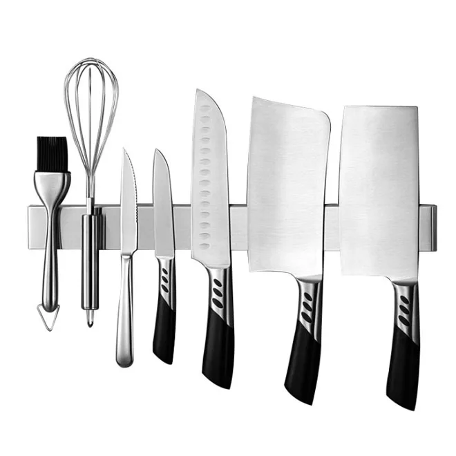 

16 Inch Magnetic Knife Holder, Stainless Steel Magnetic Knife Bar, Strip, Rack with 3-M Adhesive Sticker
