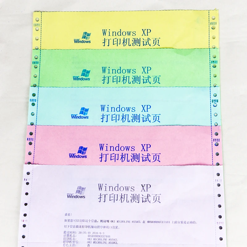 
Wholesale Price Payslip computer 5ply form pin mailer printer roll carbonless paper ncr 