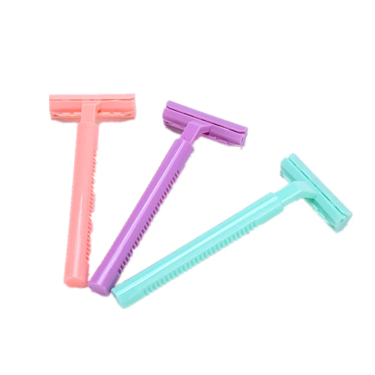 

Personal care disposable plastic safety manual shaving blade razor knife for ladies