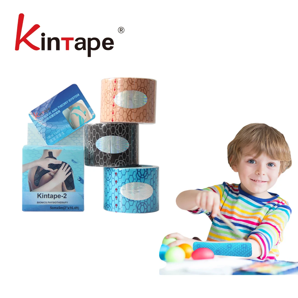 

New Generation Hot Sale Physiotherapy Kinesiology Tape For Pain Relief And Sensitive Skin (kintape-2) - Waterproof, Beige(skin),light blue,black