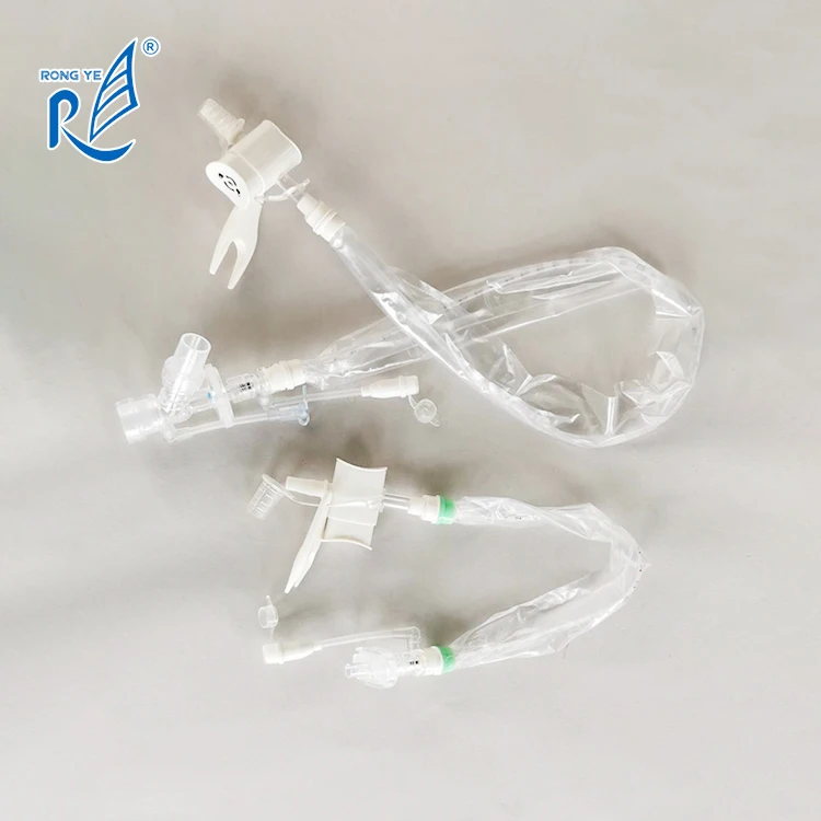 
disposable closed sputum suction catheter tube 