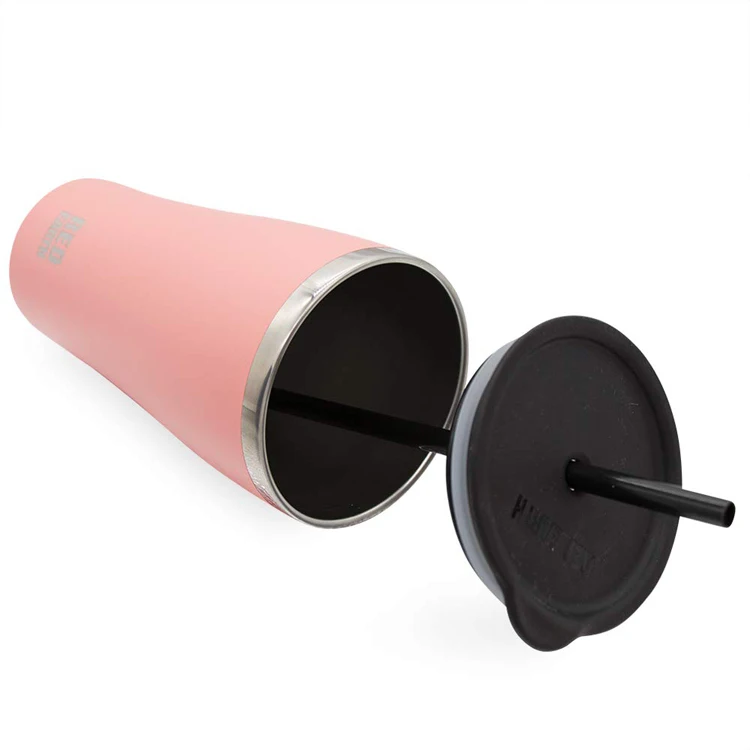 

pink coffee cup 500ml vacuum insulated metal stainless steel mug