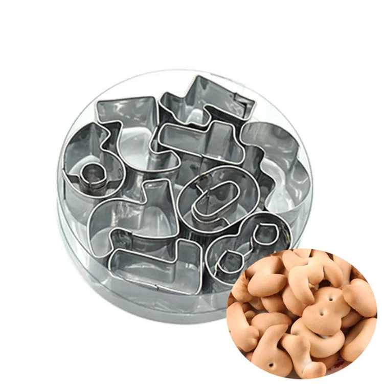 

Stainless Steel 0-8 Number Molds Biscuit Baking
