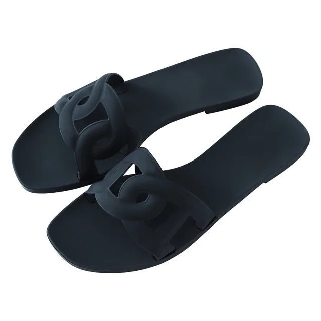 

White green flower material beach 2019 slippers for women flip flop, Requirement