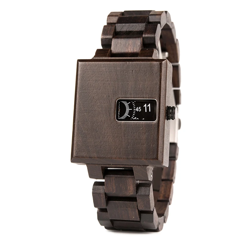 

Personalized BOBO BIRD Square Design dropshipping Watch Wood