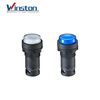 self-locking led push button switch Convex head button white blue 22mm