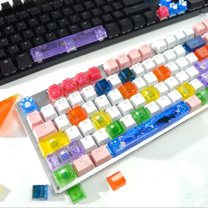 

DIY high quality mechanical keyboard keycap silicone mold, Customized color