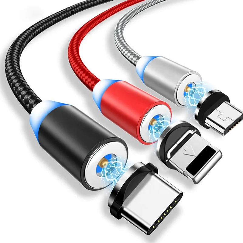 Factory magnet charging cable magnet charger cables for android magnetic suction data line for iPhone