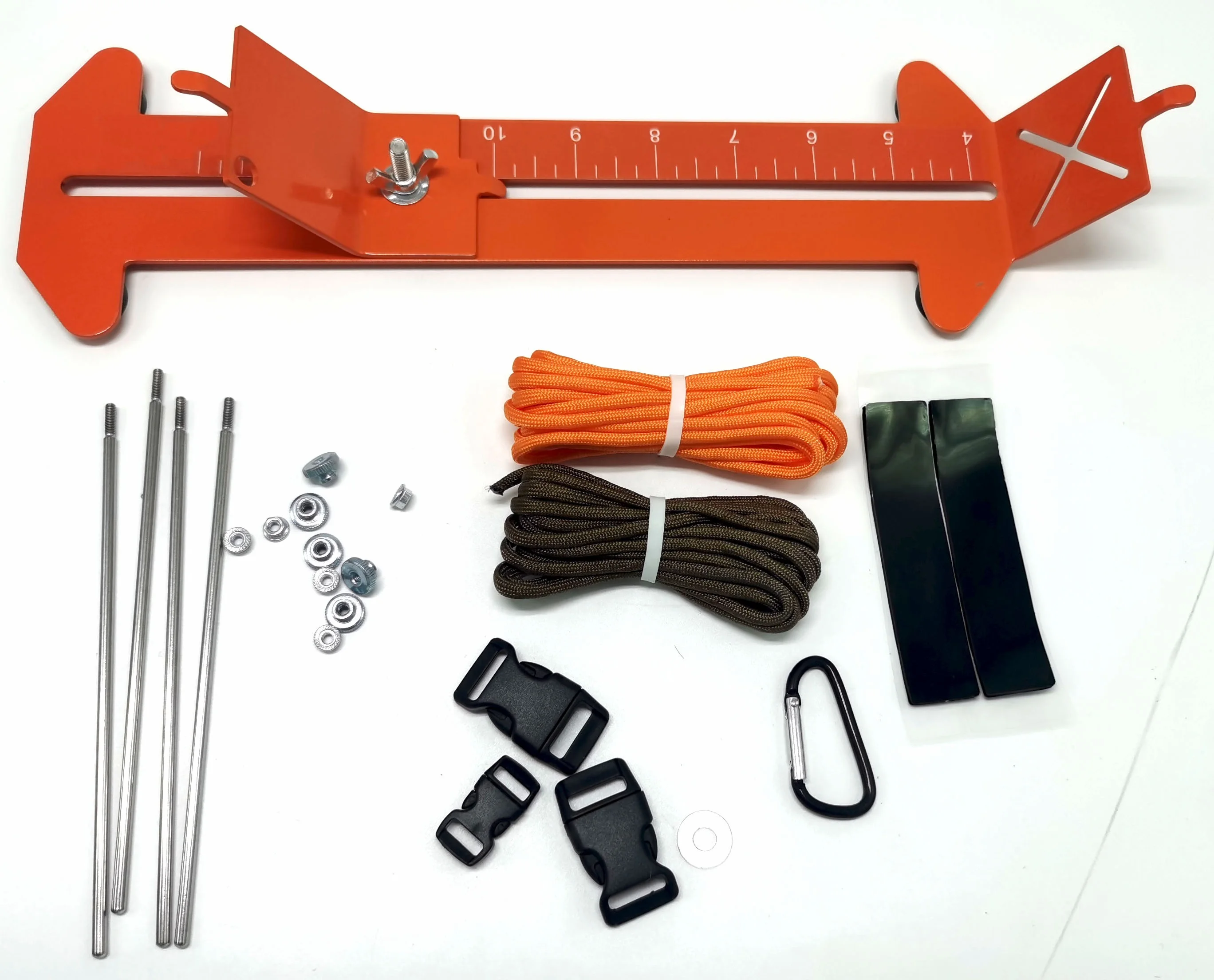 

Adjustable Metal Weaving New Monkey Fist Jig Paracord Jig Bracelet Maker Paracord Tool Kit DIY Craft Maker, Orange/green/army green/gray