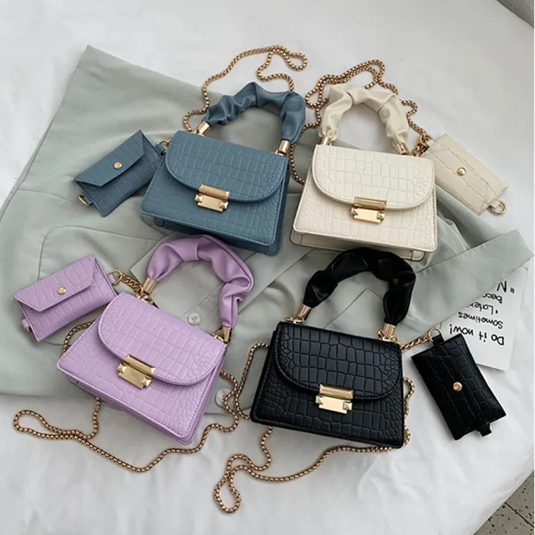 

2021 Summer New Model Fashion Female Small Hot Sale Shoulder Chain Internet Celebrity Cross Body Hand Bag with Purse