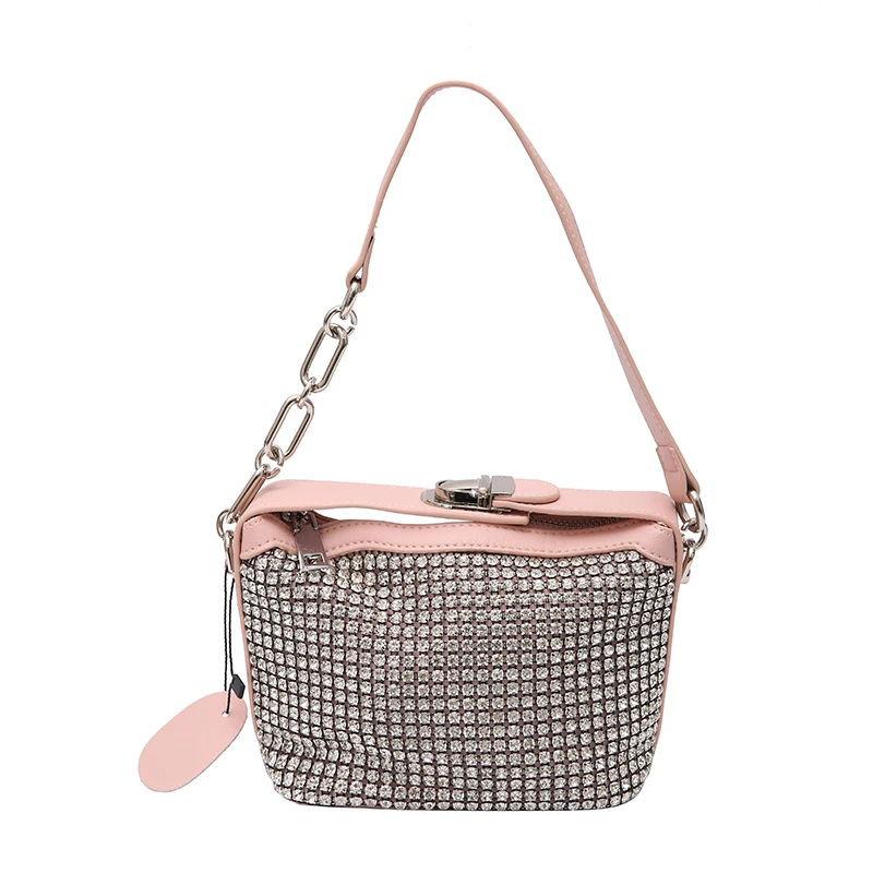 

Hot Sale Luxury New Full Rhinestone Crossbody Bag Bling Bag Evening Party Diamonds Ladies Handbag