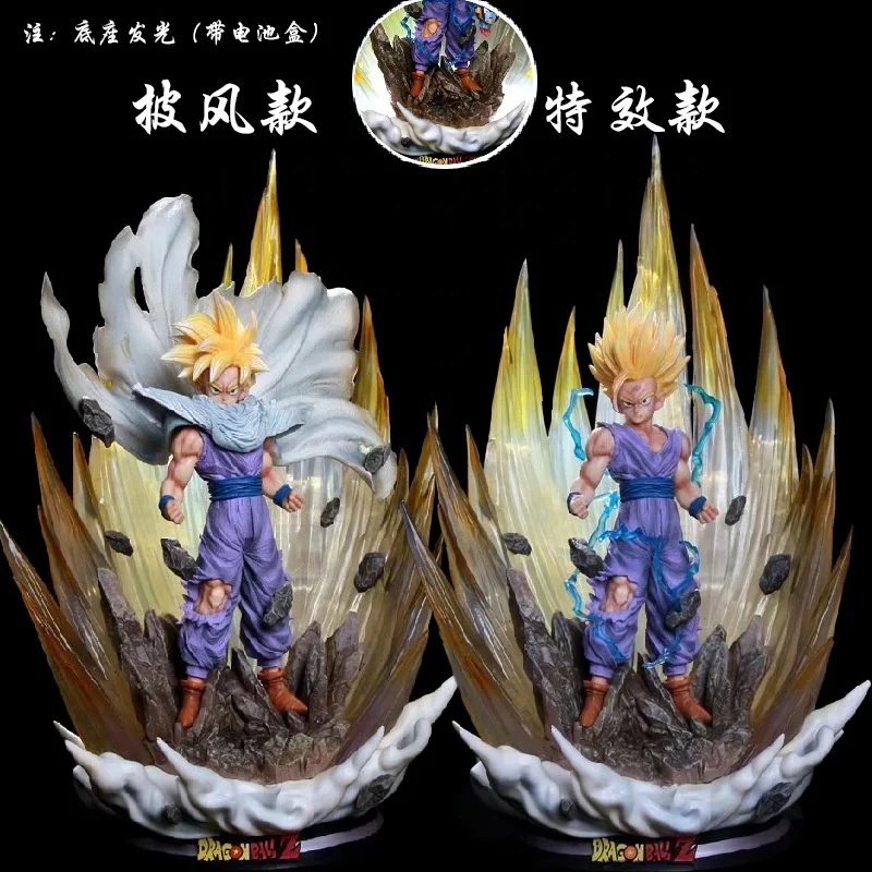 

41cm Drag-on Ball Son Gohan Super Saiyan Cloak Son Gohan Glow Action Figure PVC Model Cartoon Collection Toys Gift for Kids