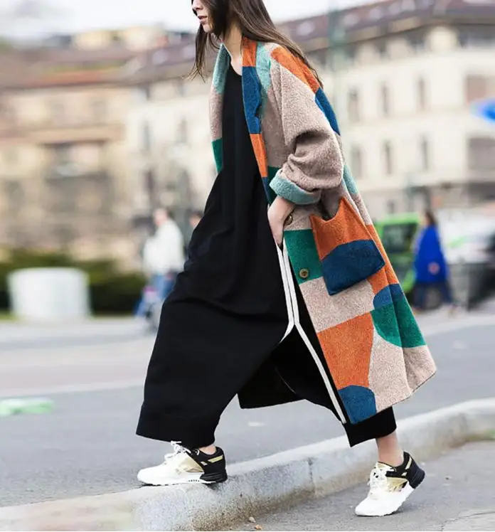 

2021 Autumn Long Polyester Thick Coat For Girls, 1 color