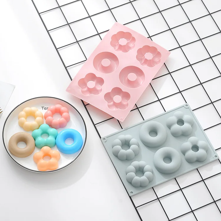 

Different shapes donut silicone cake molds DIY dessert molds