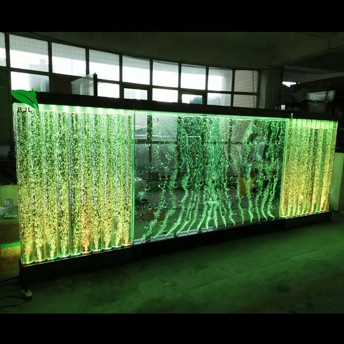 

indoor decorative room divider color changing multi color LED aquarium water bubble wall