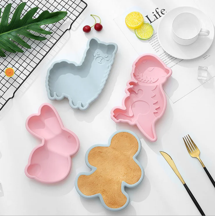 

LOVE'N LV Amazon's same cartoon rainbow silicone cute little animal cake baking mold high temperature resistant