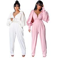 

SL100093 Wholesale Women's Backless Strapless Solid Color Jumpsuits