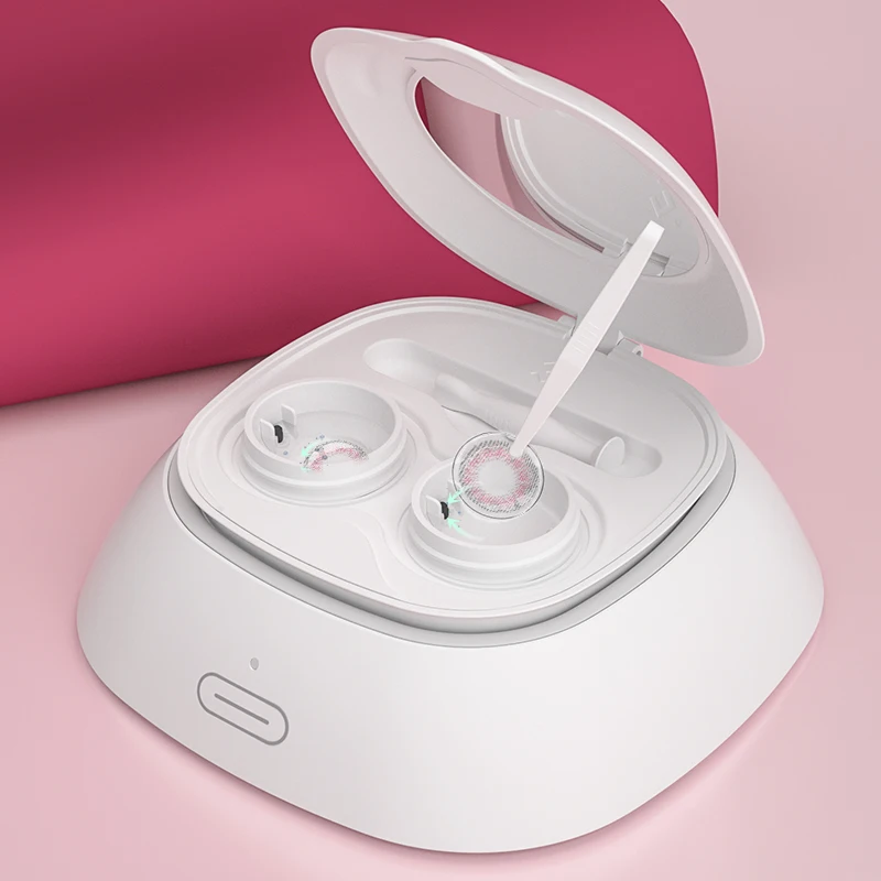 

3n contact lens cleaner ultrasonic contact lens cleaner contact lens solution cleaner, Pink