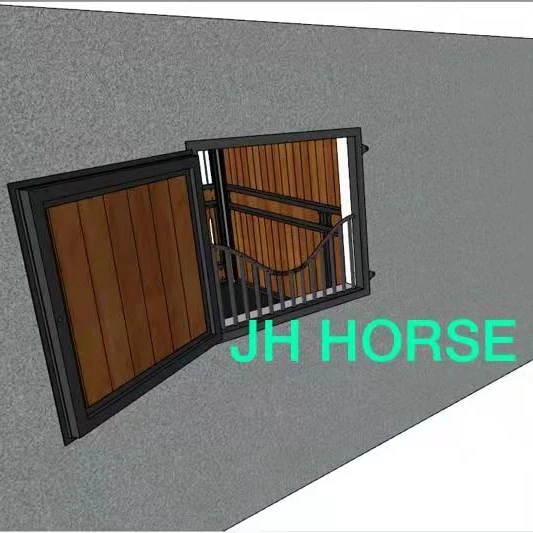 

China Factory Heavy Duty Customized Yoke Or Bamboo Wood Infill Horse Barn Stall Window