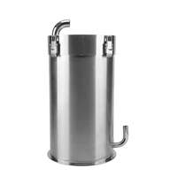 

Water Filter Canister ADA Style 304 Stainless Steel Filter Canister External Canister Filter Aquarium - 15L Single