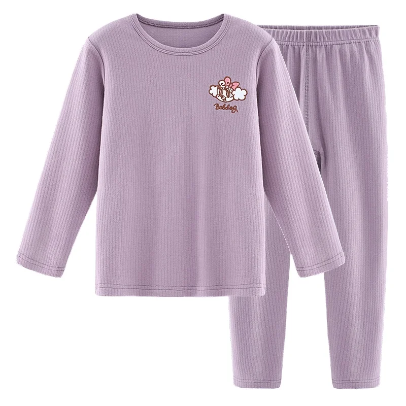 
custom high quality new designer kids cotton sleepwear pajama set for kids girl 