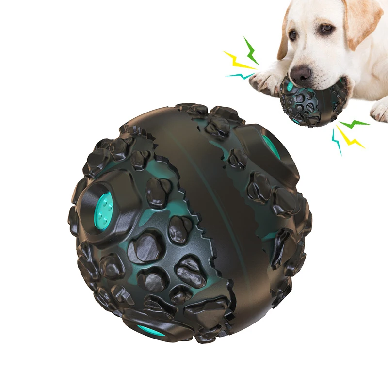 

Durable Dog Rolling Babble Ball With Sounds Squeaky Pet Interactive Chew Toy For Aggressive Chewers, Customized color